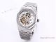 Royal Oak Audemars Piguet Skeleton Silver Watch Baguette Diamond bezel (2)_th.jpg